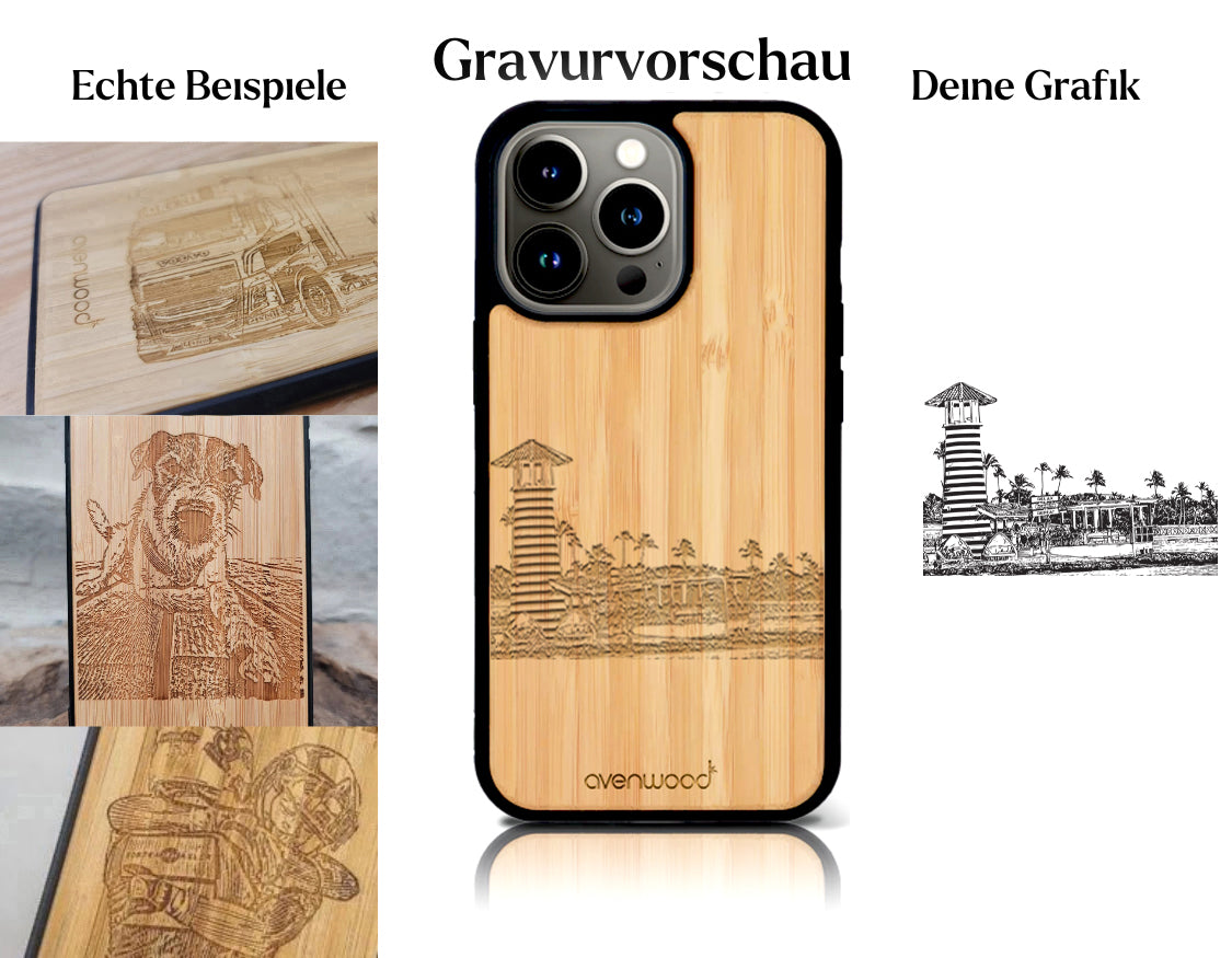 INDIVIDUEL iPhone 15 Pro bambou plastique